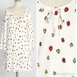 Modcloth Ladybug Print Dress - Size small NWT